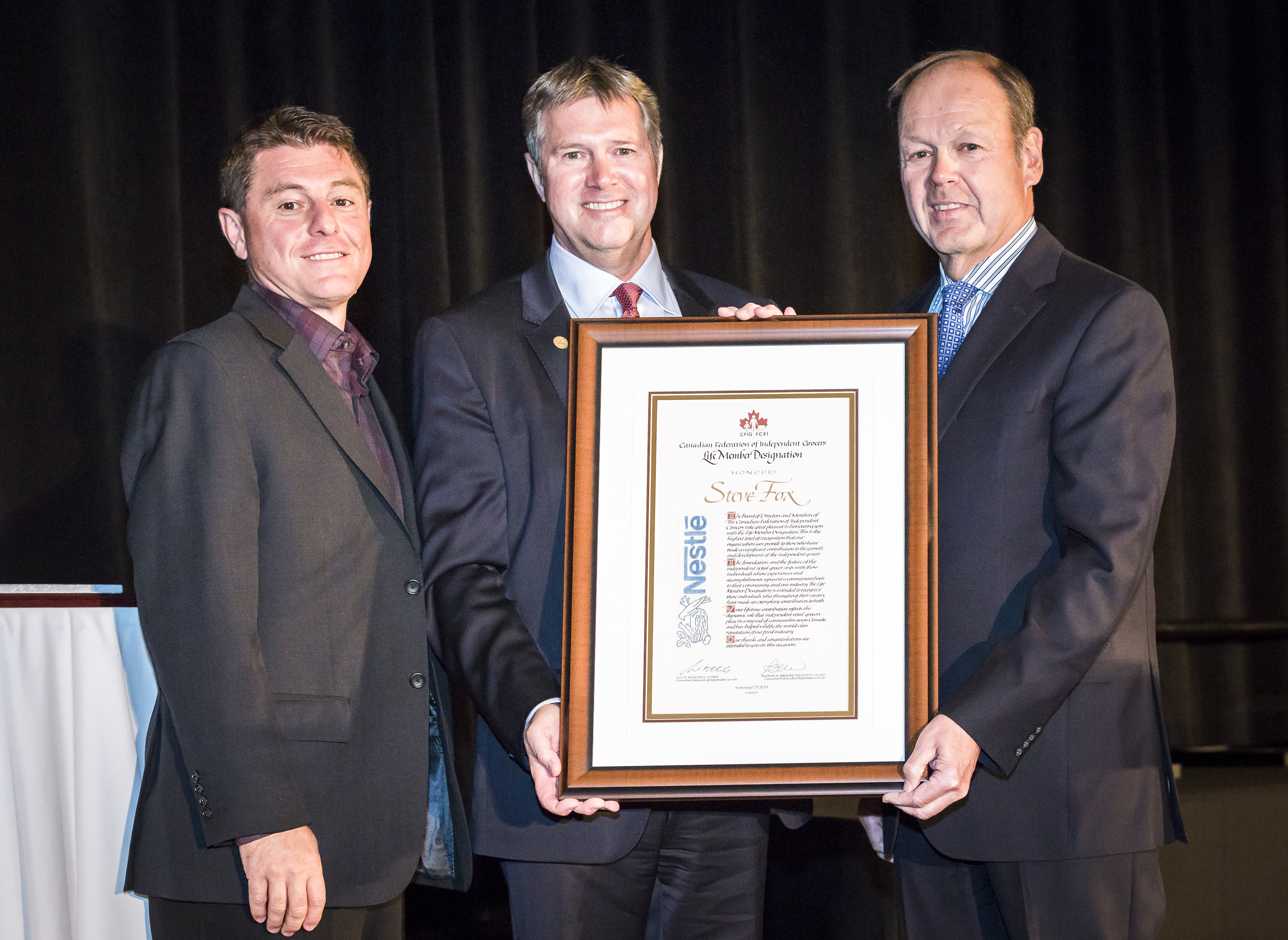 Steve Fox of Nestle Canada to receive CFIG Life Member Award