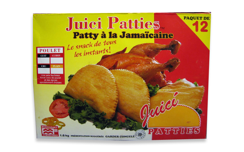 Food Recall Warning - Juici Patties brand Jamaica Style unbaked Chicken Patty