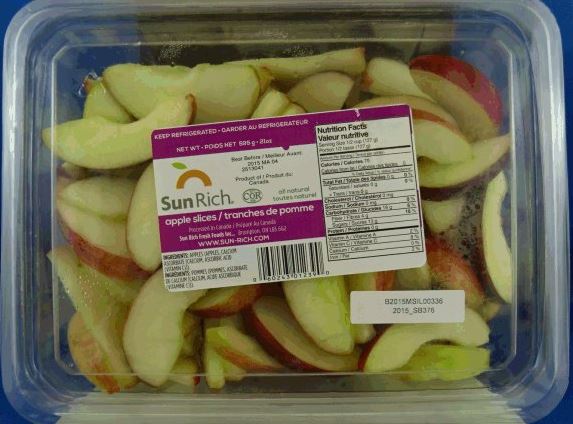 Food Recall Warning - Sliced apples and products
