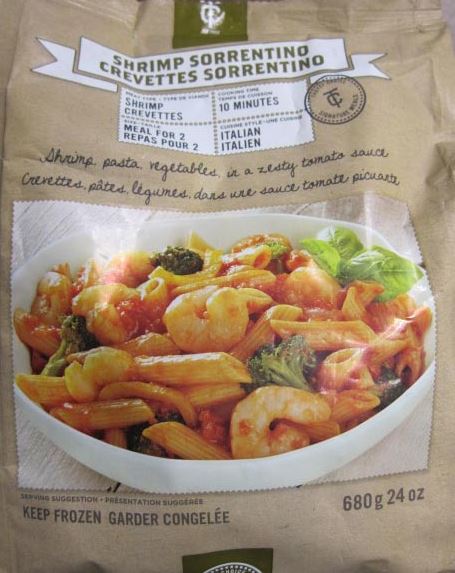 Tastee Choice brand Shrimp Sorrentino and Shrimp Fried Rice recalled