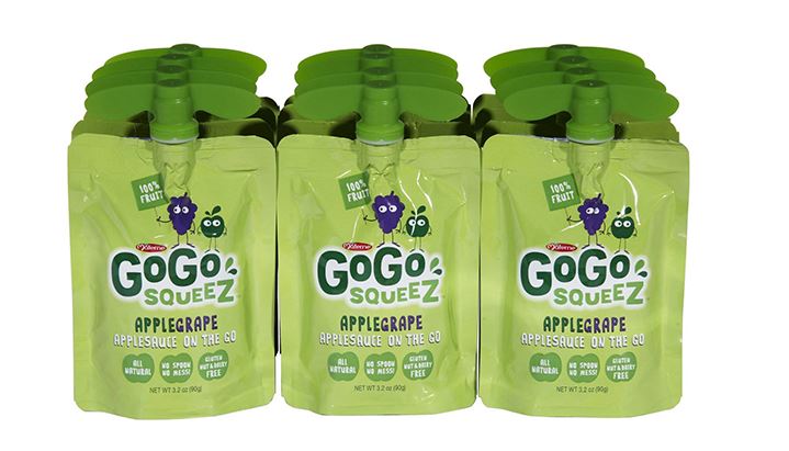 GoGo squeeZ brand Apple Grape and Apple Pear pouch products recalled