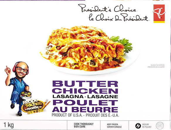 President’s Choice brand Butter Chicken Lasagna recalled