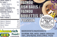 Updated Mannarich Food brand Fuzhou Fish Balls and Parker Lee brand noodle products recalled