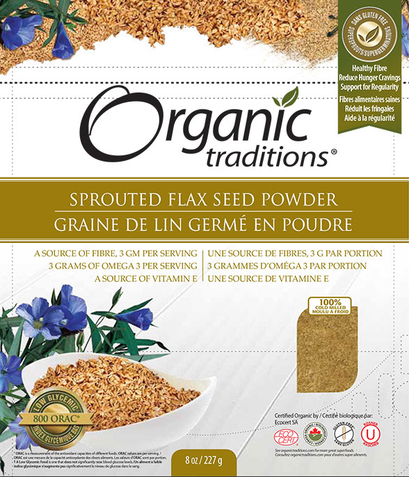 Organic Traditions brand Sprouted Flax Seed Powder and Sprouted Chia & Flax Seed Powder recalled