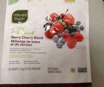 Nature’s Touch brand Organic Berry Cherry Blend recalled due to Hepatitis A