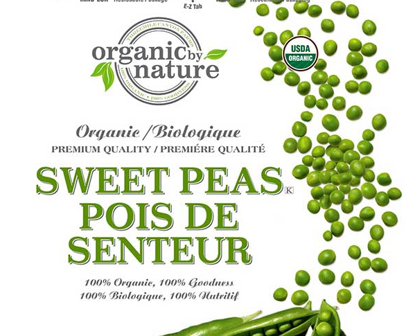 Organic by Nature brand frozen Organic Sweet Peas