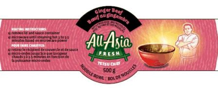 All Asia Fresh brand rice and noodle bowls recalled