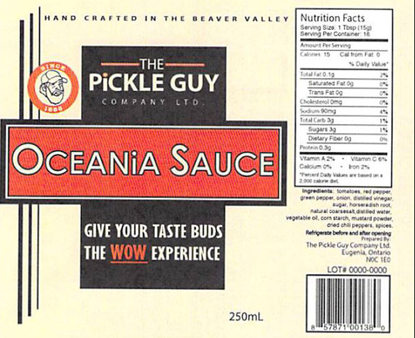 The Pickle Guy Company Ltd. brand products recalled