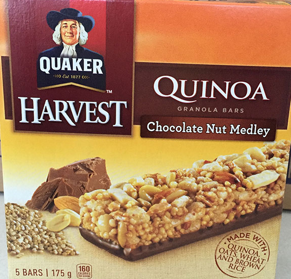 Quaker Harvest brand Quinoa Granola Bars and Spitz brand Sunflower Kernels recalled