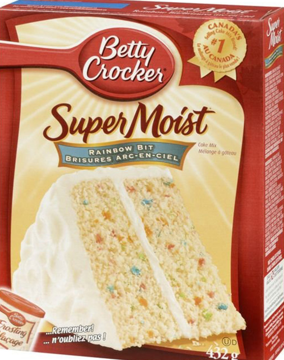 Betty Crocker Super Moist brand Cake Mix Rainbow Bit recalled