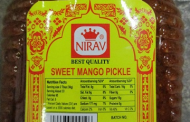 Nirav brand Sweet Mango Pickle and Sweet Lemon Pickle recalled