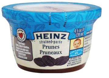 Heinz brand strained prunes recalled