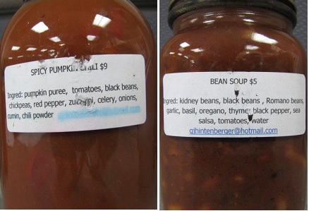 Bean Soup and Spicy Pumpkin Chili manufactured by Hinty’s recalled