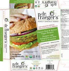 Updated Recall Dr Praeger S Brand Organic Kale Quinoa Veggie Burgers Recalled Cfig Canadian Federation Of Independent Grocers