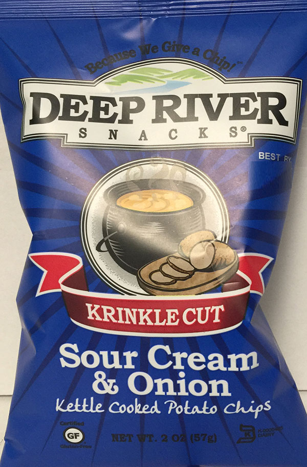 Deep River Snacks brand Krinkle Cut Sour Cream & Onion Kettle Cooked Potato Chips recalled
