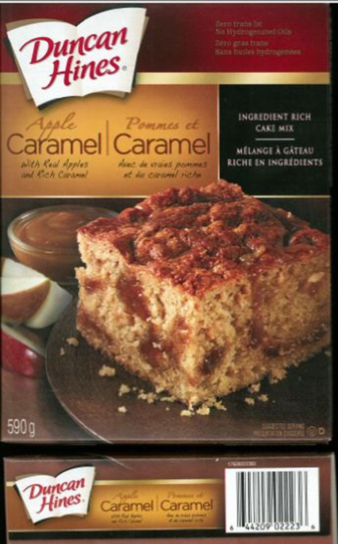 Duncan Hines brand Apple Caramel Cake Mix recalled