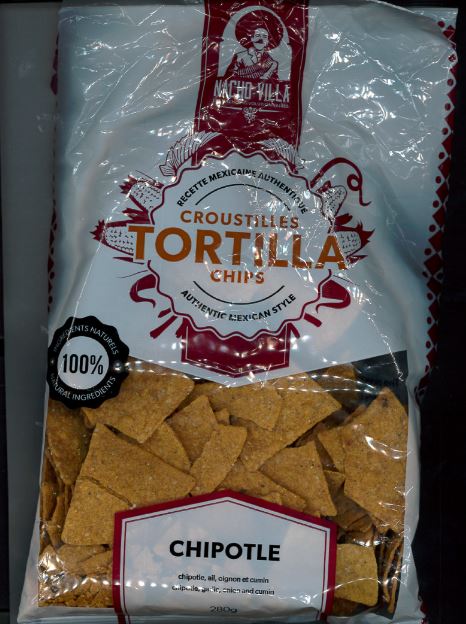 Food Recall Warning (Allergen) Nacho Villa brand Tortilla Chips – Chipotle recalled due to undeclared sesame