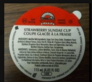 Wholesome Farms brand Sundae Cup recalled