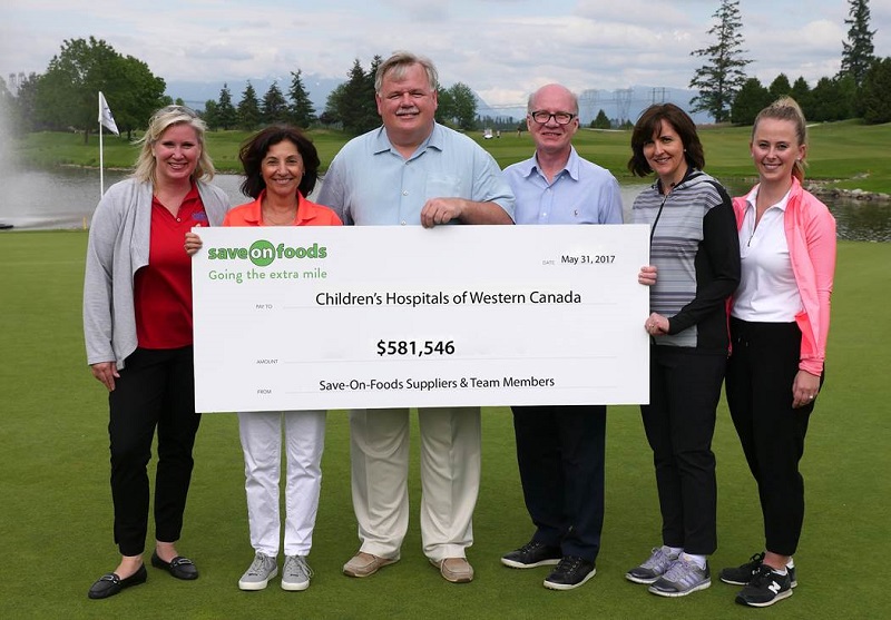 Save-On-Foods and supplier partners tee off to raise more than $500,000 for children’s hospitals