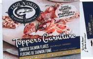 True North Seafood Company brand Toppers Smoked Salmon Flakes seasoned with lemon and dill recalled