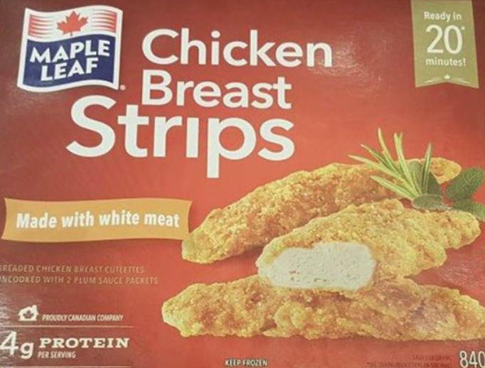 Maple Leaf brand Chicken Breast Strips recalled