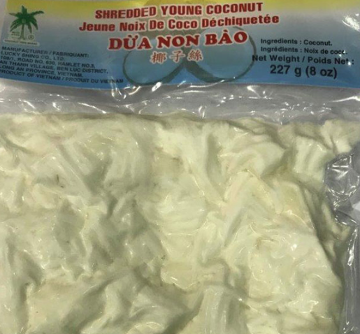 Updated: Coconut Tree brand Shredded Young Coconut recalled