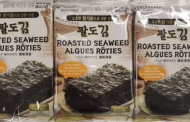 Paldo brand Seaweed Snack products and Lotte brand Kancho Choco Biscuit recalled