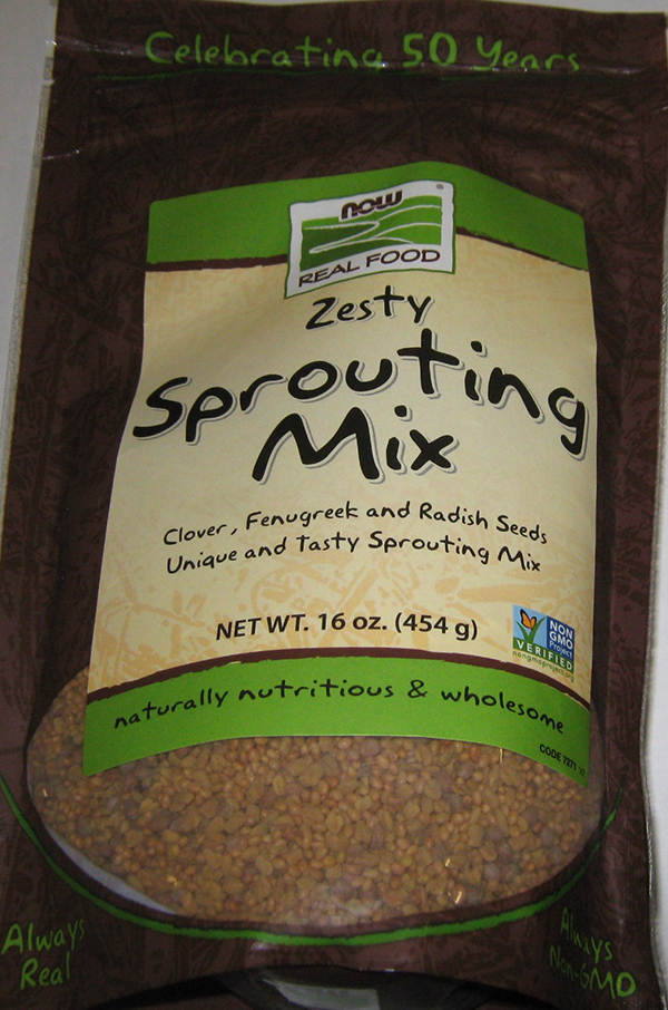 Now Real Food brand Zesty Sprouting Mix Recalled