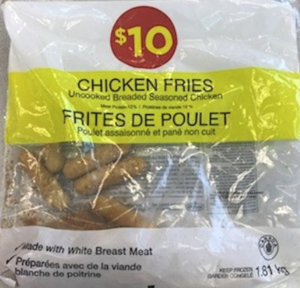 Certain $10 Chicken Fries recalled due to Salmonella