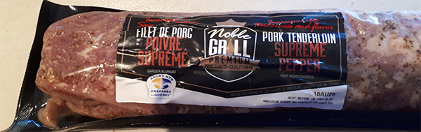 Noble Grill Premium brand Pork Tenderloin Supreme Pepper Recalled