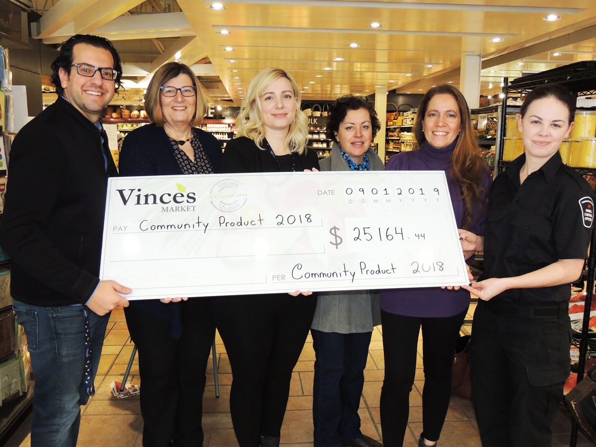 Local charities receive funds from  Vince’s Market's first 'Community Product Initiative'