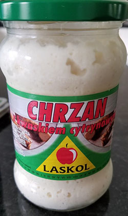Food Recall Warning - Laskol brand Chrzan recalled due to undeclared milk