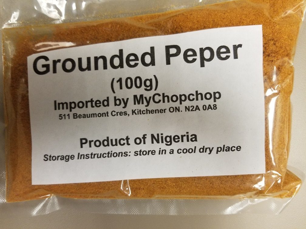 MyChopChop brand “Grounded Peper” recalled due to Salmonella