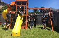 Smiles All Around After Vince’s Team Builds Multi-Station Playground