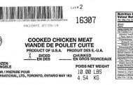 CFIA/ACIA Food Recall Warning - Various cooked diced chicken meat products recalled due to Listeria monocytogenes