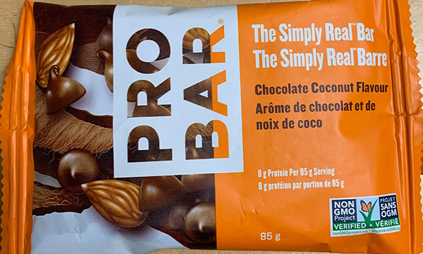 CFIA/ACIA Food Recall Warning (Allergen) - Probar brand The Simply Real Bar – Chocolate Coconut Flavour recalled due to undeclared milk and soy