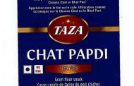 CFIA/ACIA Food Recall Warning (Allergen) - Taza brand Chat Papdi – Gram Flour Snack recalled due to undeclared wheat