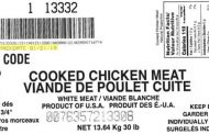 Updated Food Recall Warning - Various imported cooked diced chicken meat products recalled due to Listeria monocytogenes