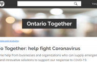 Ontario Urges Business to Join the Fight Against COVID-19