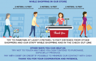 Graphics: How to Practice Social Distancing while Shopping in Our Store