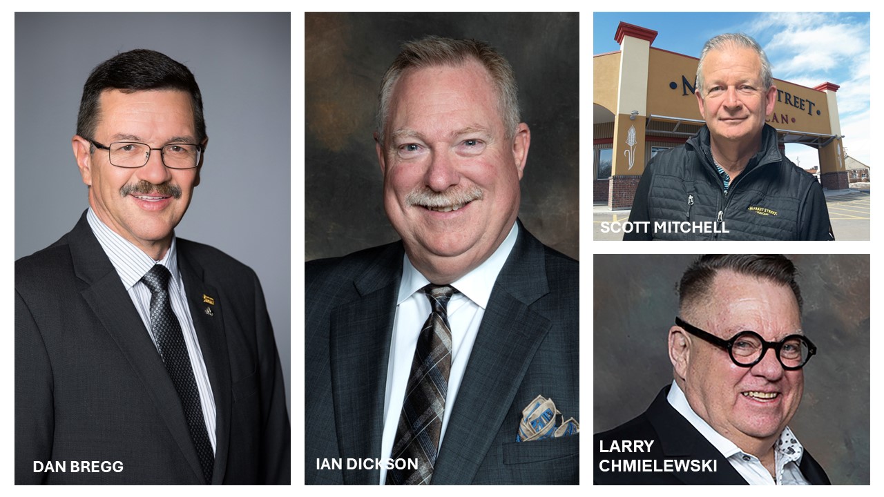 Larry Chmielewski, Dan Bregg, Ian Dickson and Scott Mitchell, Receive Life Member Designations
