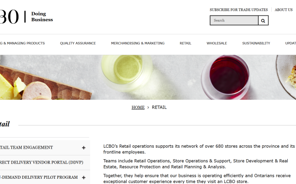 LCBO Information Hub Website Unveiled
