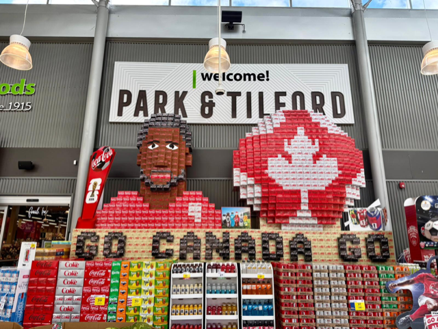 Themed Event, Large Surface Gold: Save-On Foods – Park & Tilford, North Vancouver, BC